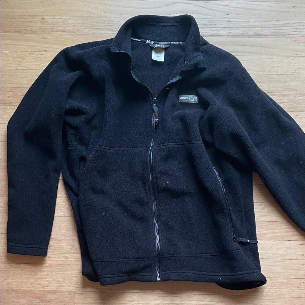 Vintage REI Men’s Black Fleece Jacket